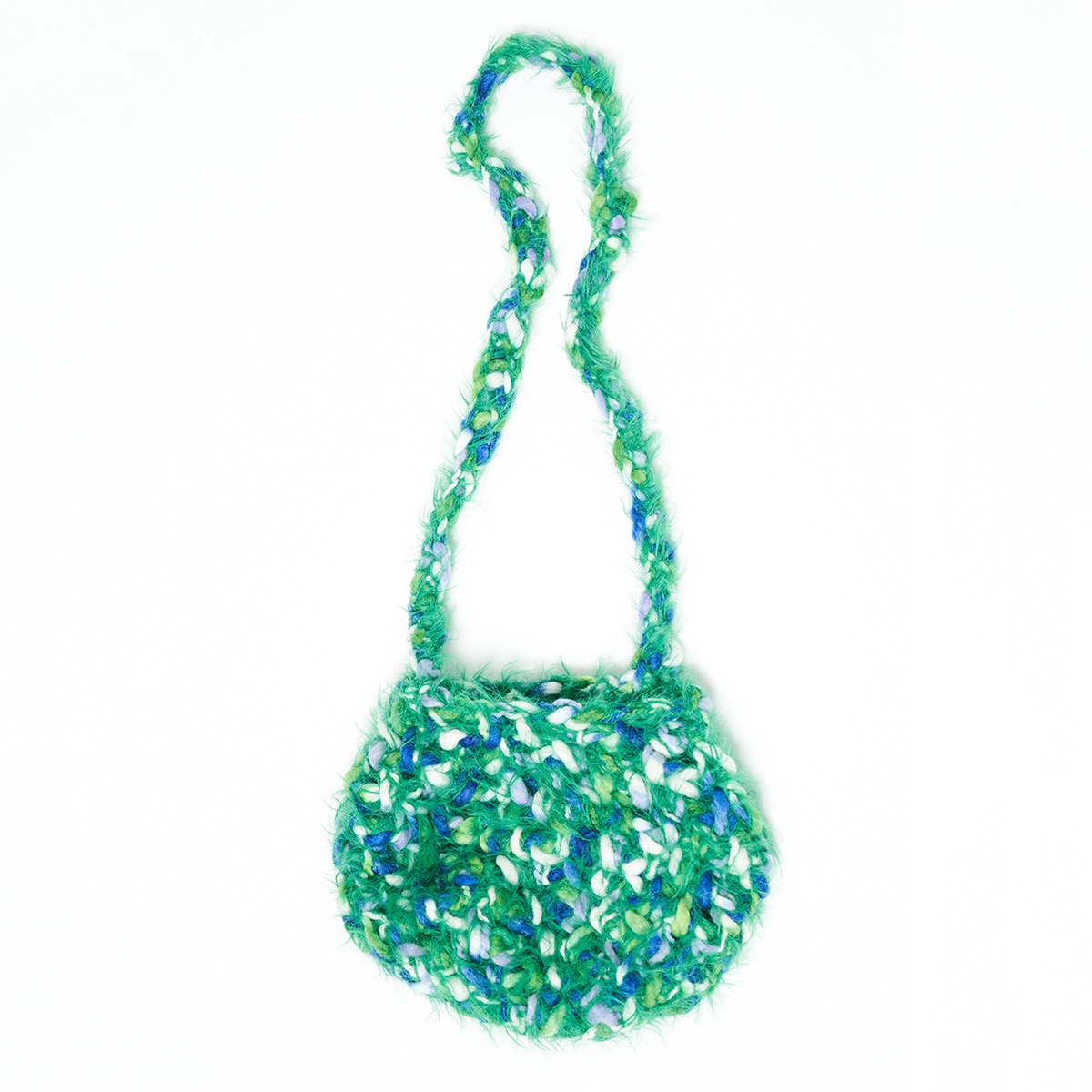 FURRY BAG ROUNDY FOREST GREEN