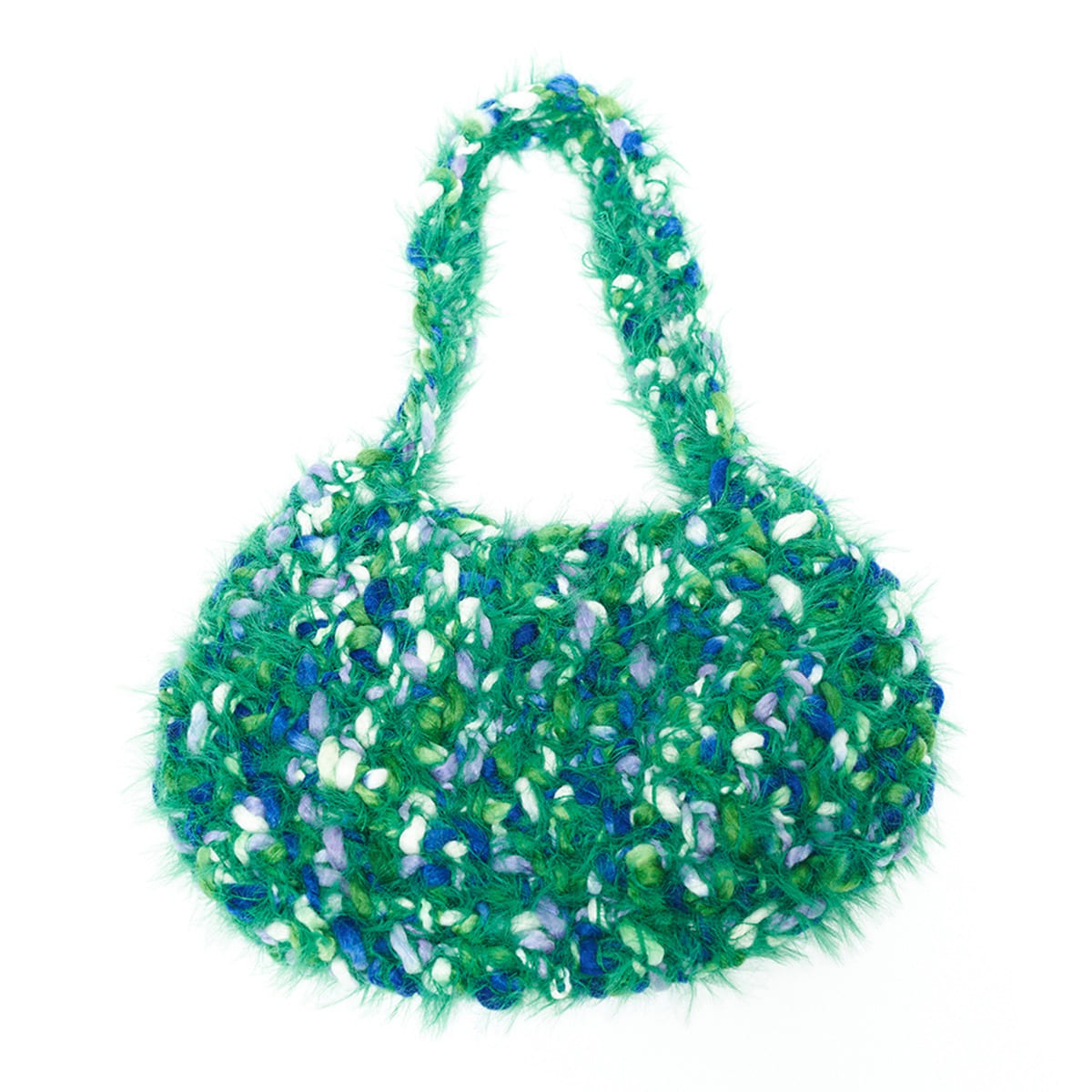 BIG FURRY BAG ROUNDY FOREST GREEN