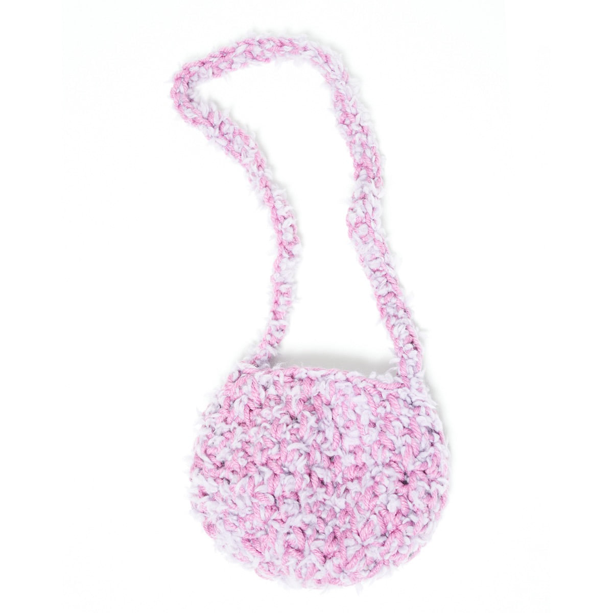FURRY BAG ROUNDY TEDDY PINK