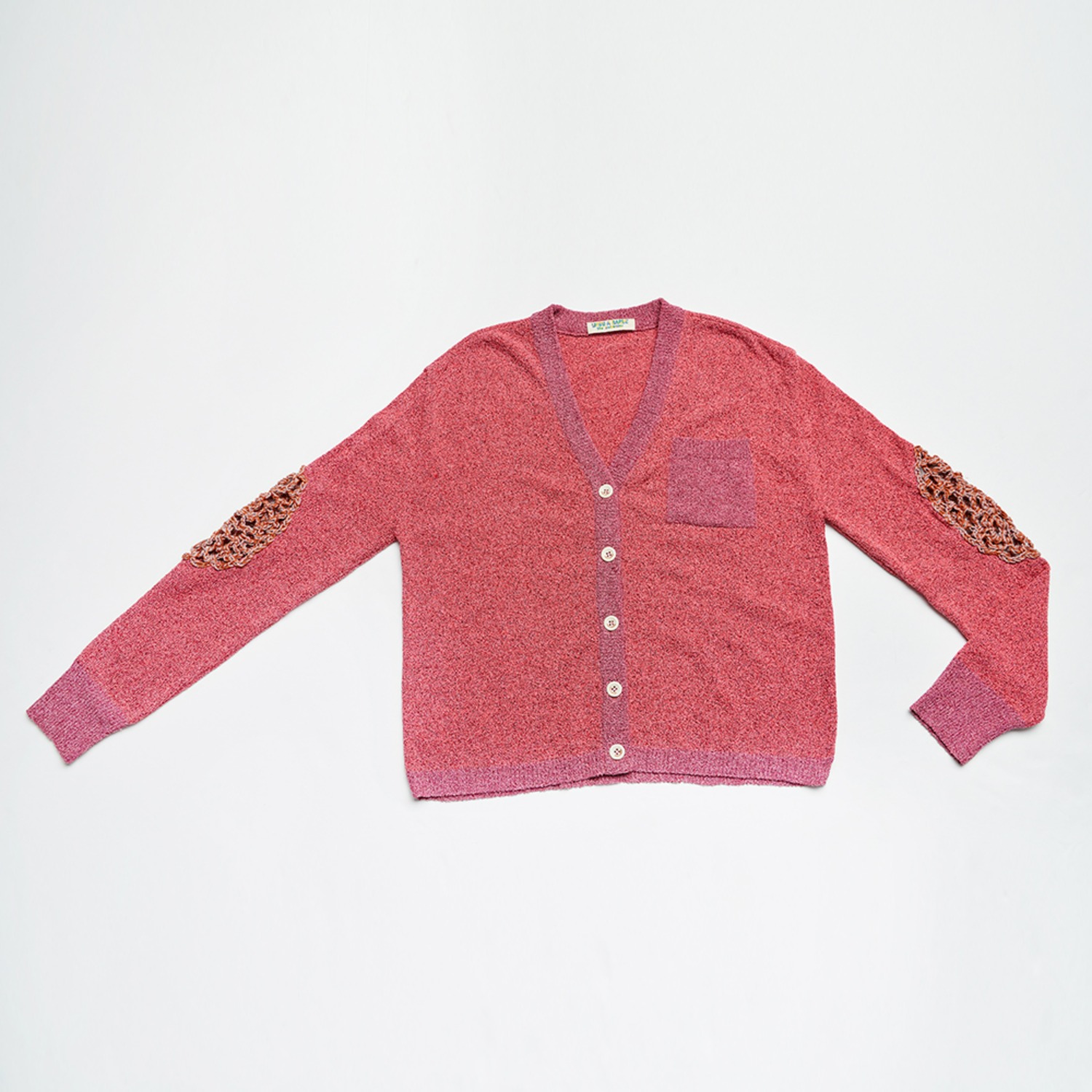 CELL CARDIGAN RED MIX
