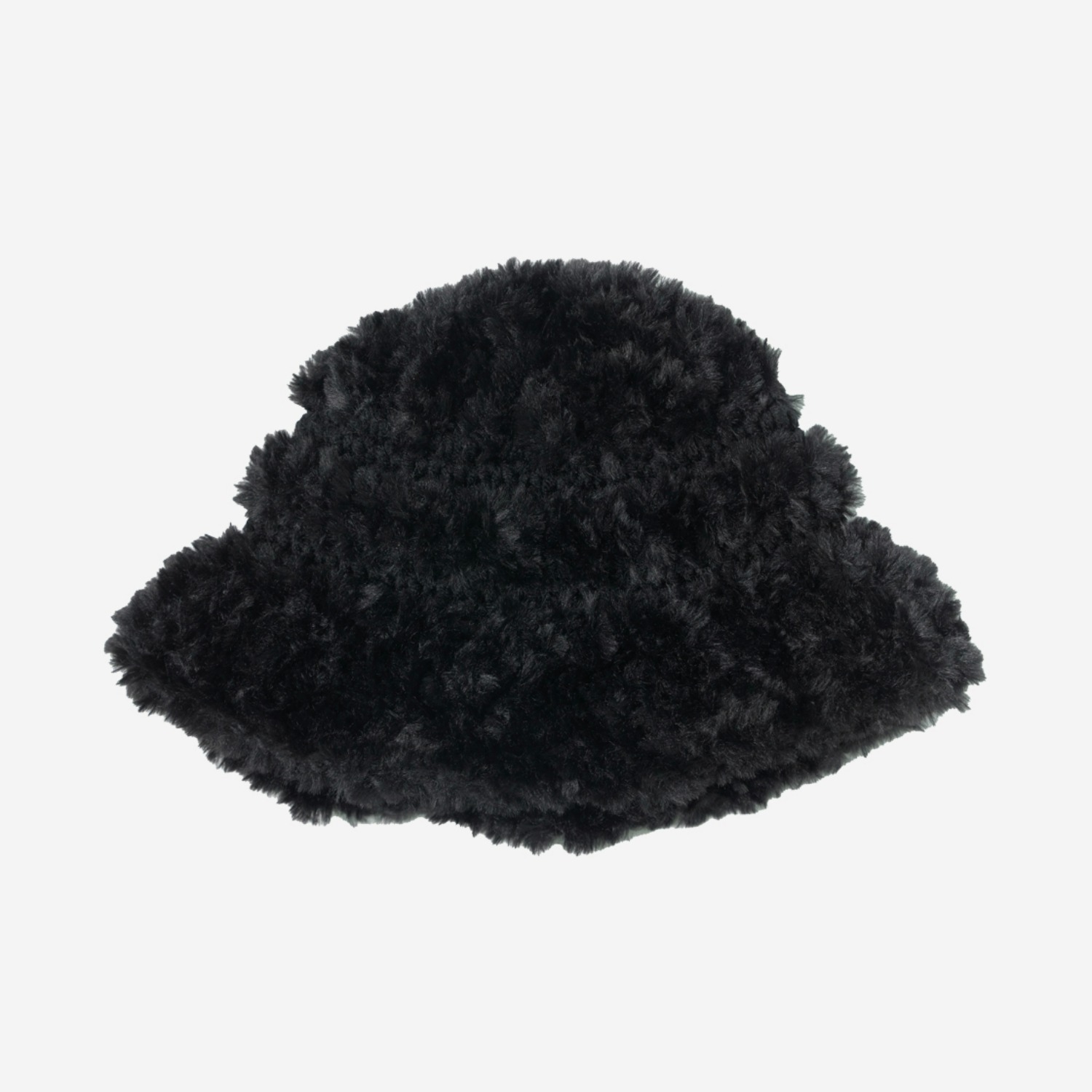 ONE STRIPE FURRY HAT BLACK