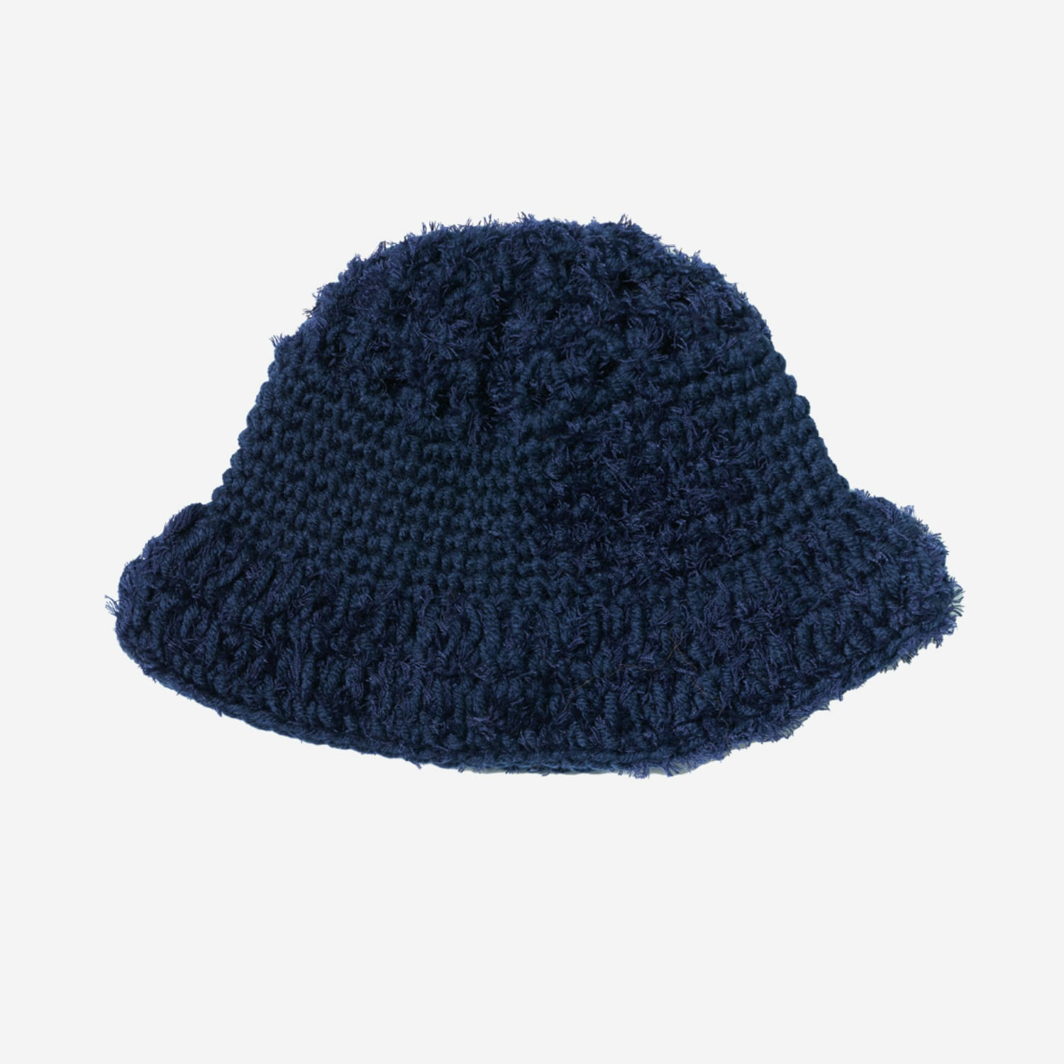 PATCHED FURRY HAT ALL NAVY