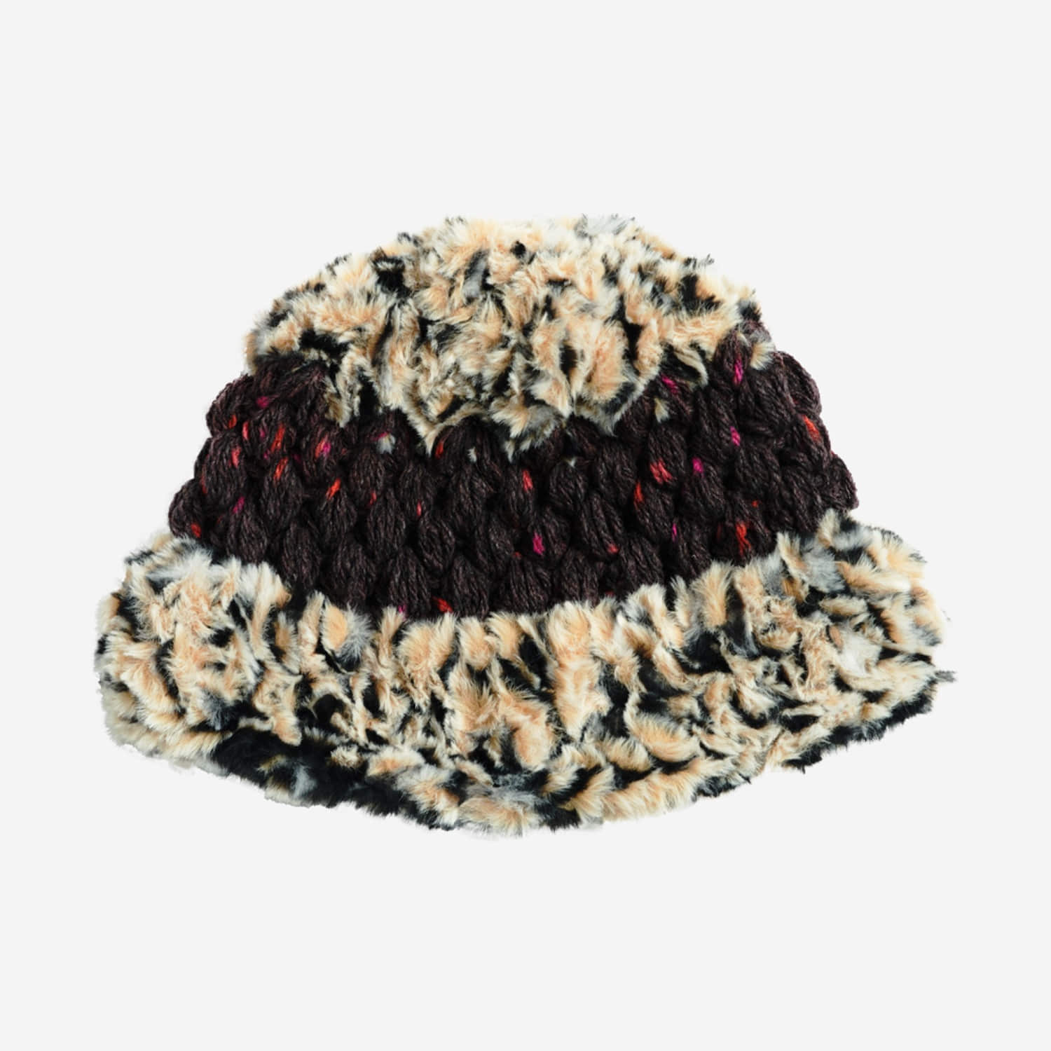 CARPETED FURRY HAT TIGER MIX